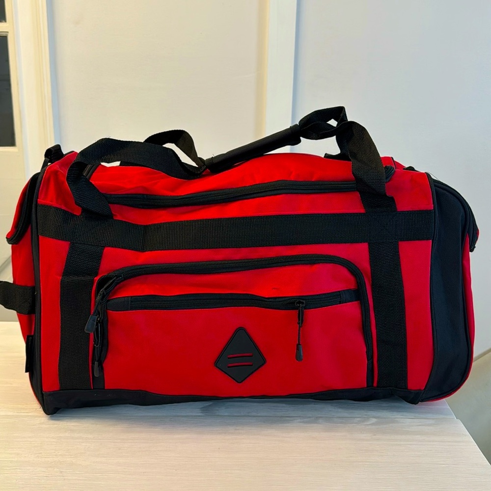 COPY - Summit Ridge 24” Cargo Duffel Bag Red and Black. One size